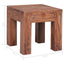 sofabord 30x30x30 cm massivt mahognitræ