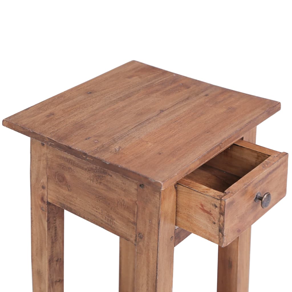 plantebord 30x30x75 cm massivt mahognitræ