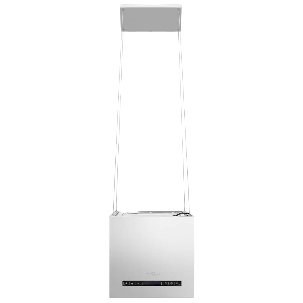 hængende ø-emhætte med touchsensor LCD 37 cm rustfrit stål