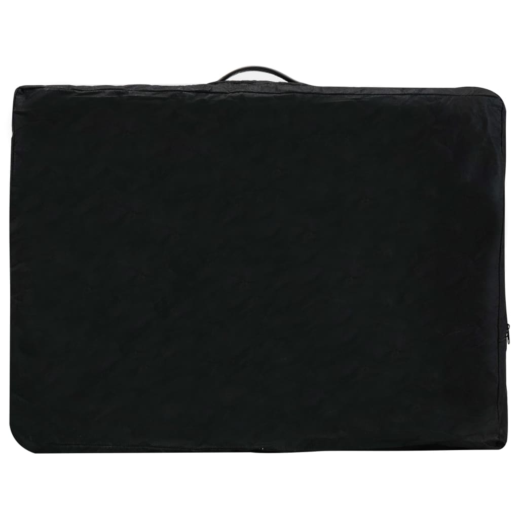 massagebord med 4 zoner træstel 186x68 cm antracitgrå