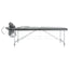 massagebord med 2 zoner aluminiumsstel 186x68 cm antracitgrå