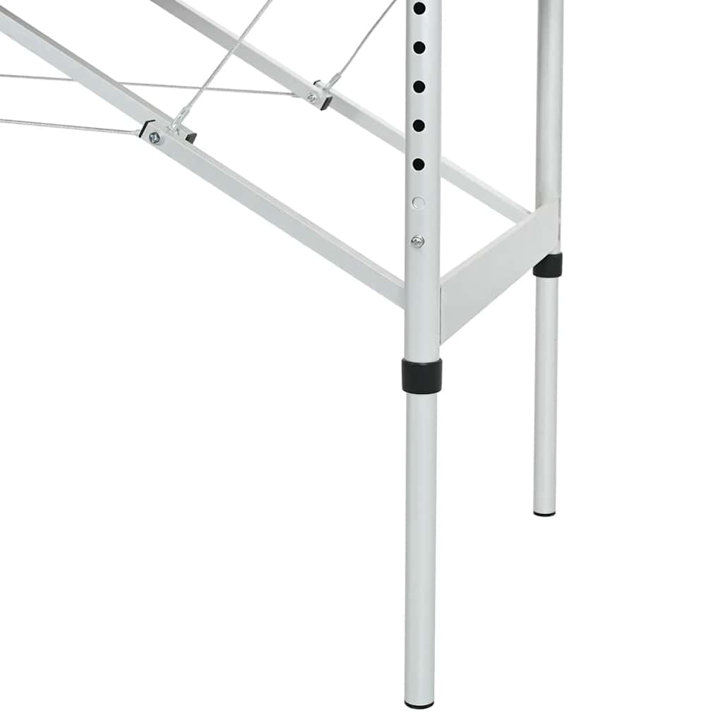 massagebord med 4 zoner aluminiumsstel 186 x 68 cm antracitgrå