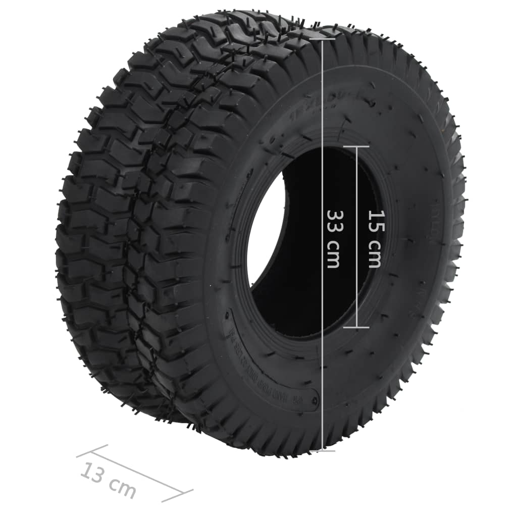 trillebørsdæk 2 stk. 15 x 6.00-6 4PR gummi