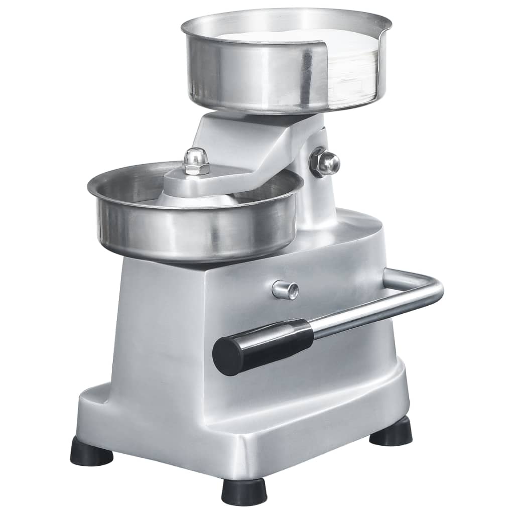hamburgerpresser med 500 mellemlægningspapirer 10 cm aluminium