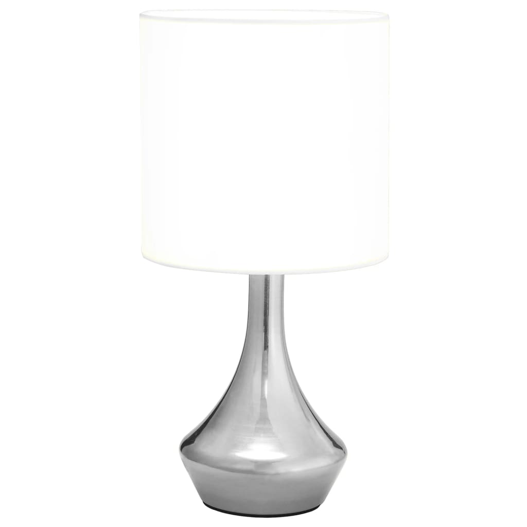 bordlamper 2 stk. touch-knap E14 hvid