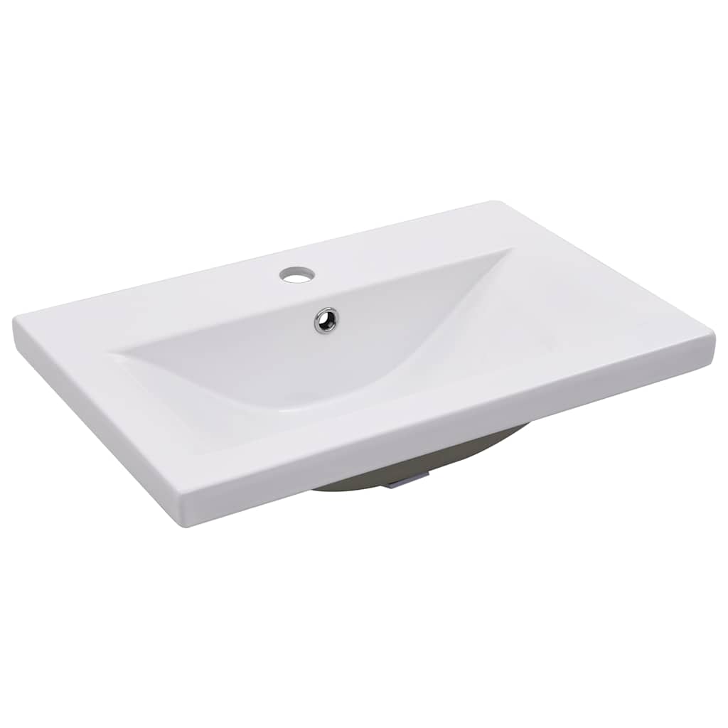 indbygget håndvask 61x39,5x18,5 cm keramisk hvid