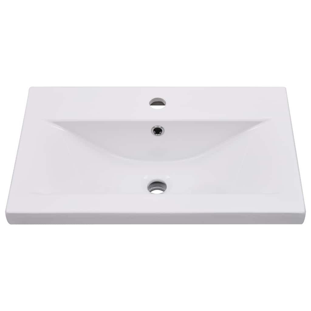 indbygget håndvask 61x39,5x18,5 cm keramisk hvid
