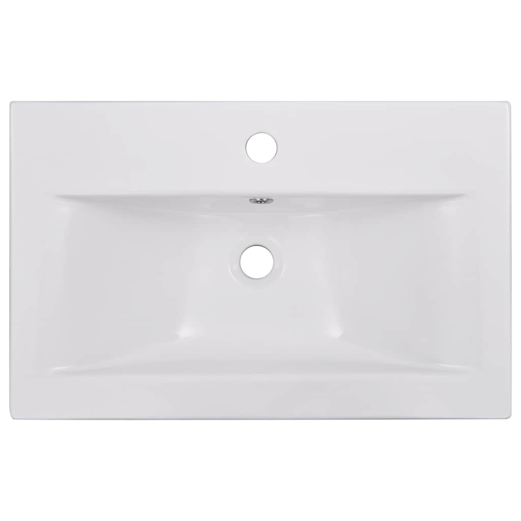 indbygget håndvask 61x39,5x18,5 cm keramisk hvid