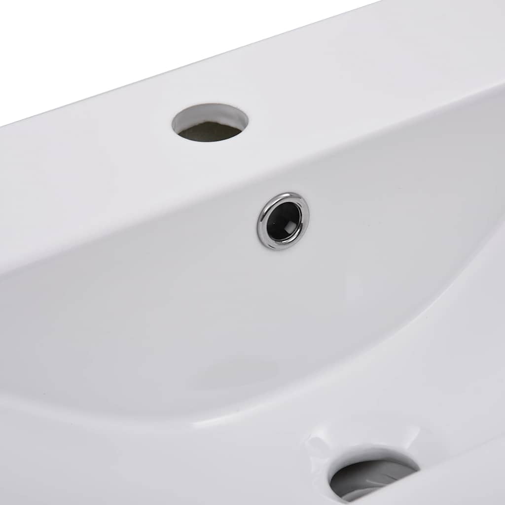 indbygget håndvask 61x39,5x18,5 cm keramisk hvid