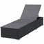 liggestole med hynder 2 stk. polyrattan sort
