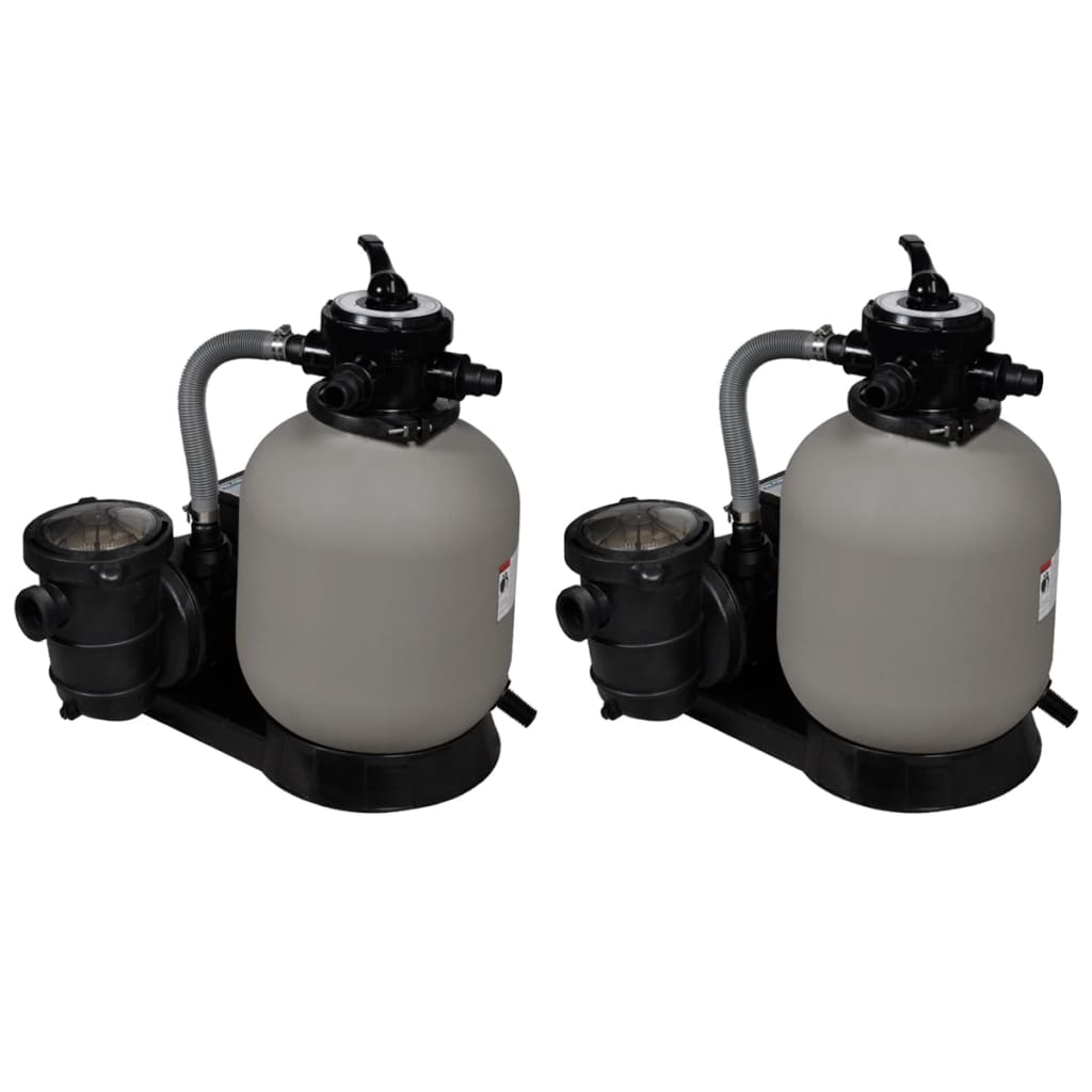 sandfilterpumper 2 stk. 600 W 17000 l/t