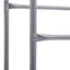 opbevaringsstativ til 3 kasser 50x33x116 cm stål sølvfarvet