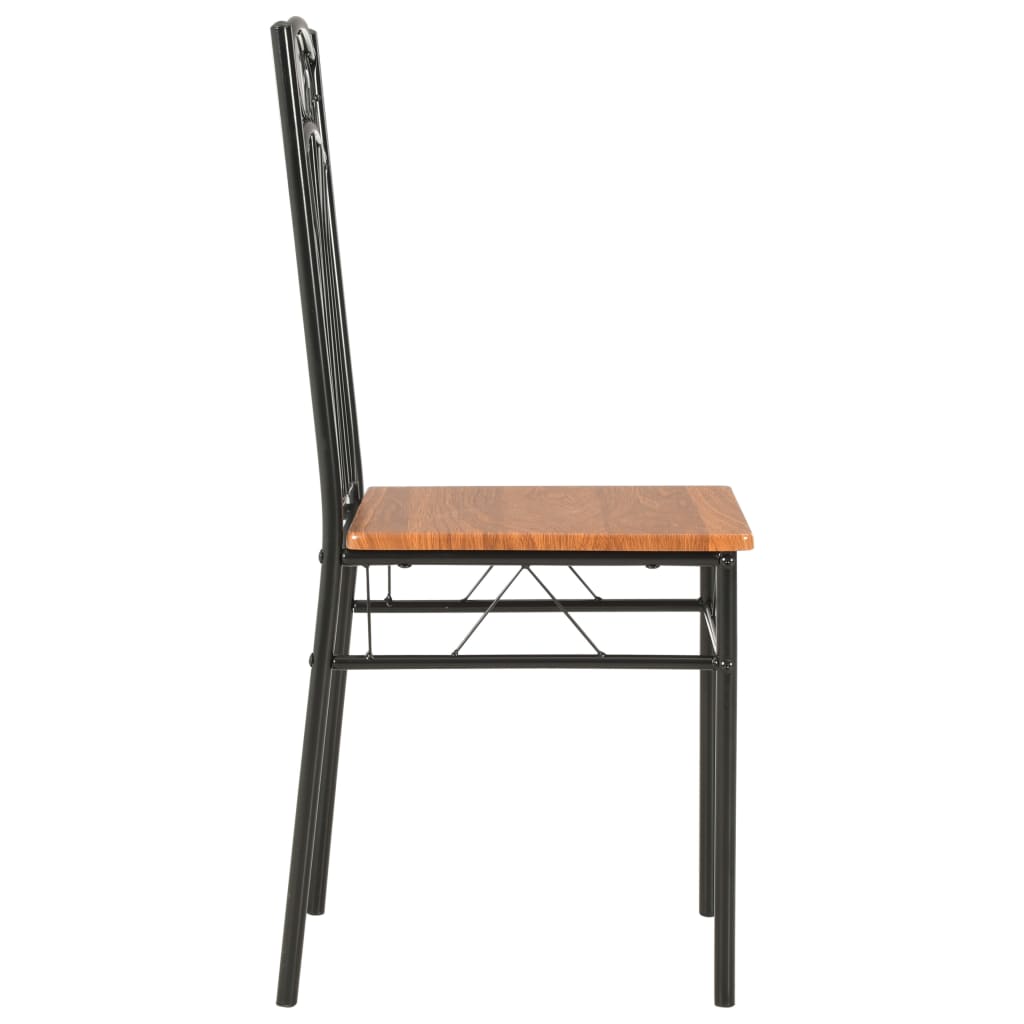 spisebordsstole 4 stk. MDF brun