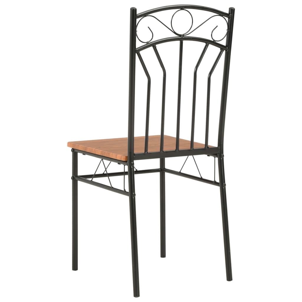 spisebordsstole 2 stk. MDF brun