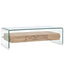 sofabord 98 x 45 x 31 cm hærdet glas transparent