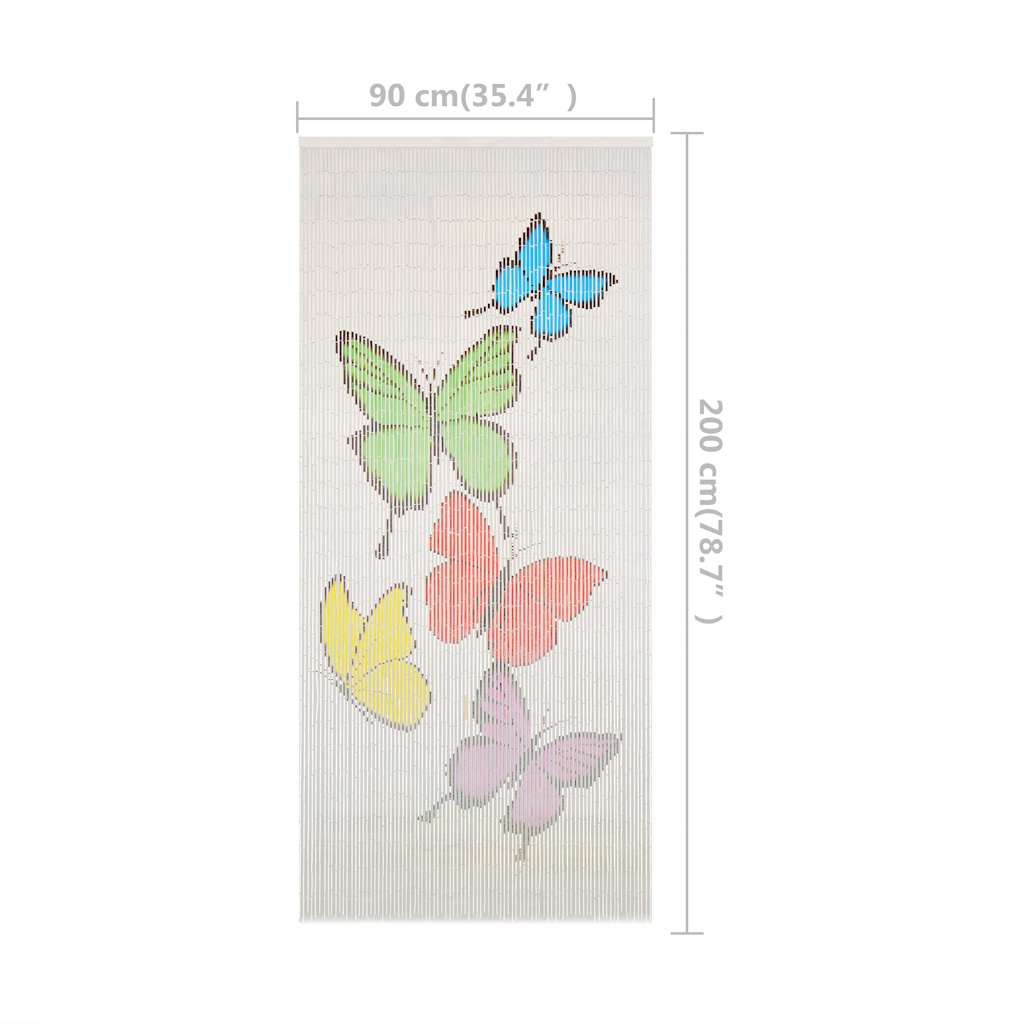 insektgardin 90 x 200 cm bambus