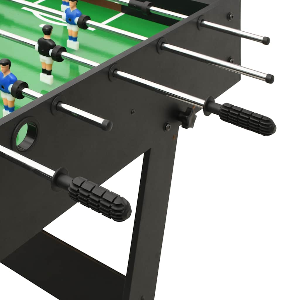 foldbart bordfodboldbord 121 x 61 x 80 cm sort