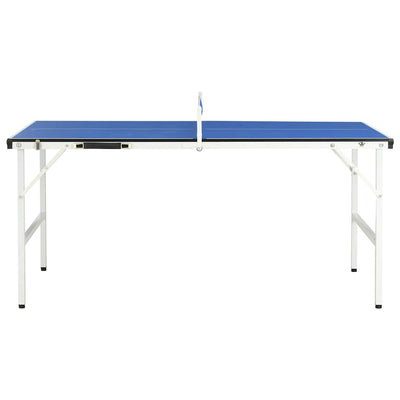 1,5 meter bordtennisbord med net 152 x 76 x 66 cm blå