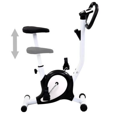 motionscykel med bæltemodstand sort