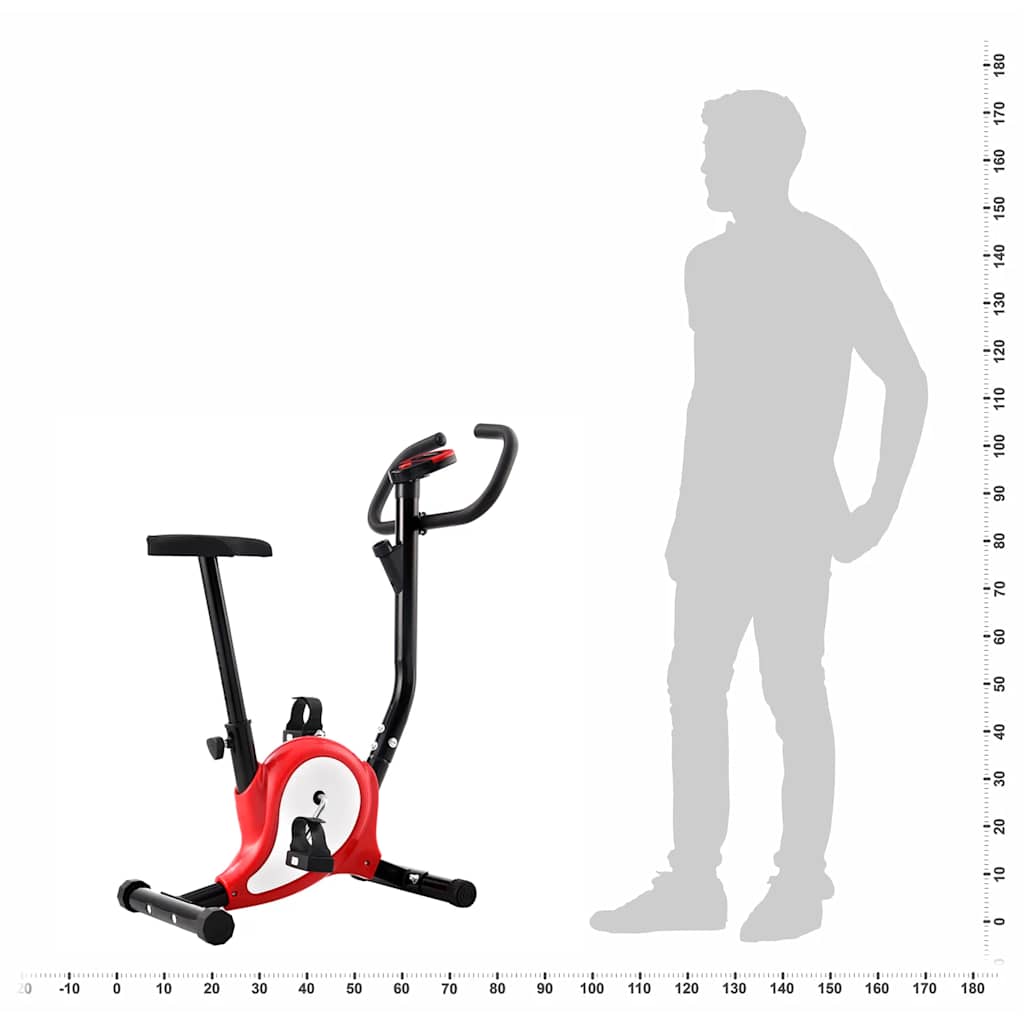 motionscykel med bæltemodstand rød