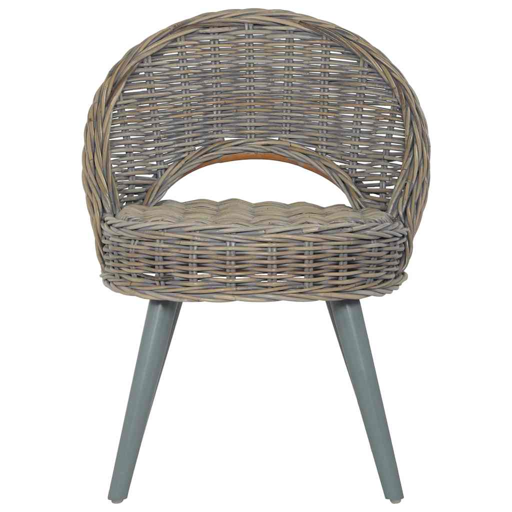 lænestol kubu-rattan grå