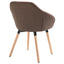 spisebordsstole 4 stk. stof brun