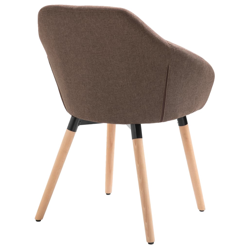spisebordsstole 4 stk. stof brun