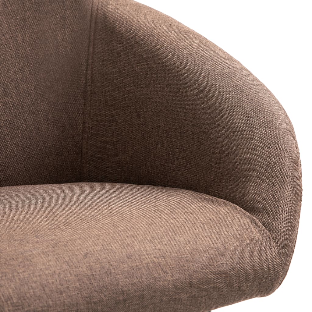 spisebordsstole 4 stk. stof brun