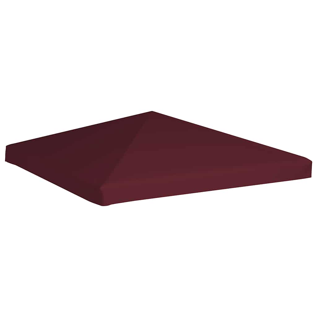 pavillontopdække 310 g/m² 3 x 3 m bordeauxfarvet