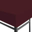 pavillontopdække 310 g/m² 3 x 3 m bordeauxfarvet