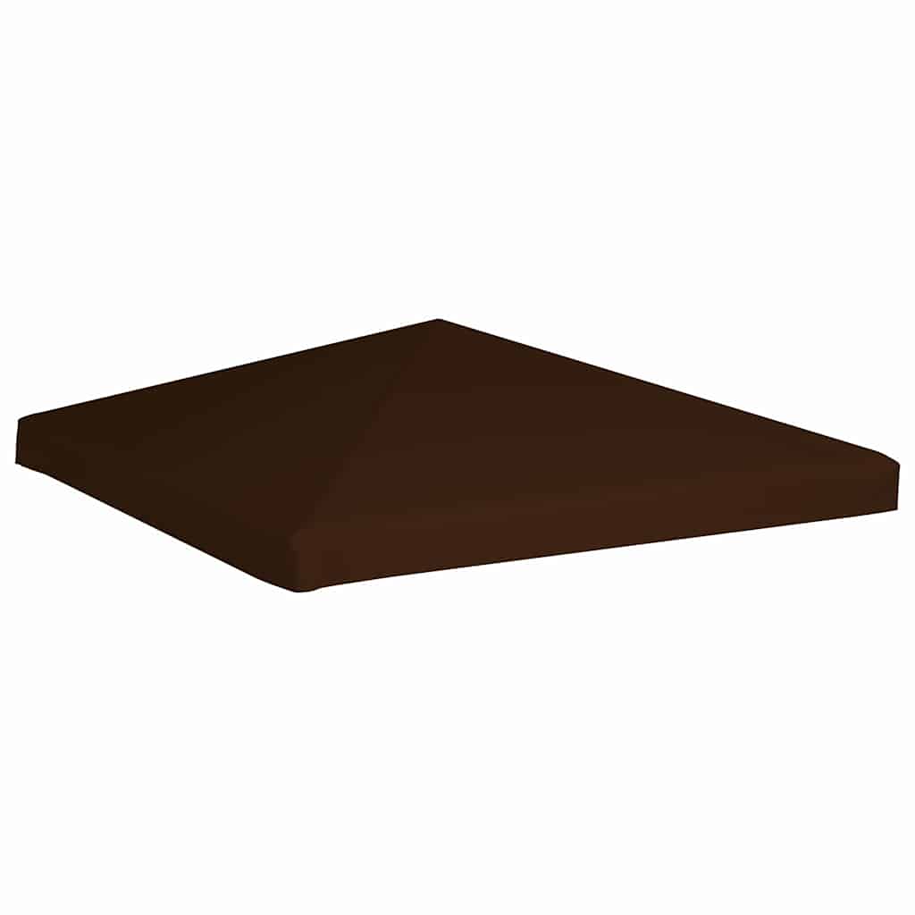 pavillontopdække 310 g/m² 3 x 3 m brun