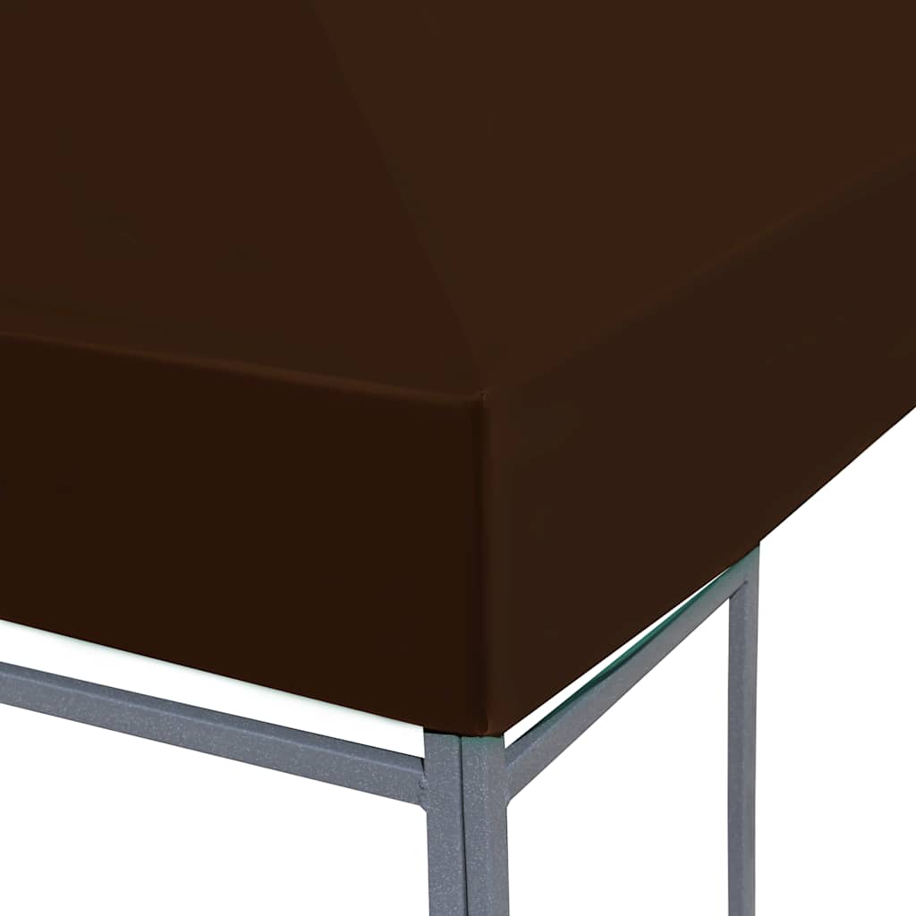 pavillontopdække 310 g/m² 3 x 3 m brun