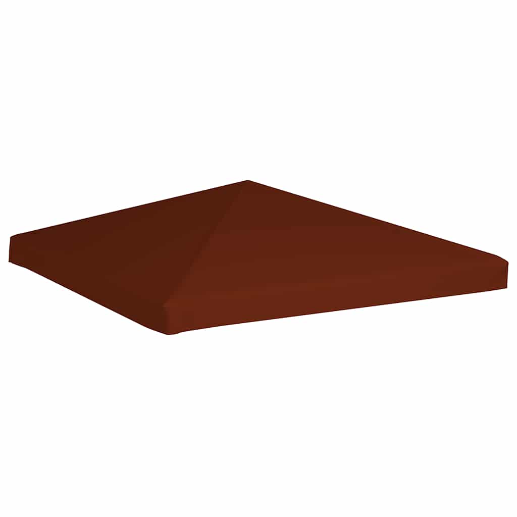 pavillontopdække 310 g/m² 3 x 3 m terracotta