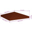 pavillontopdække 310 g/m² 3 x 3 m terracotta