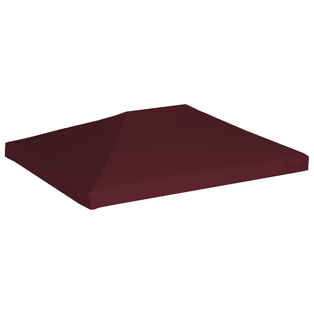 pavillontopdække 310 g/m² 3 x 4 m bordeauxfarvet