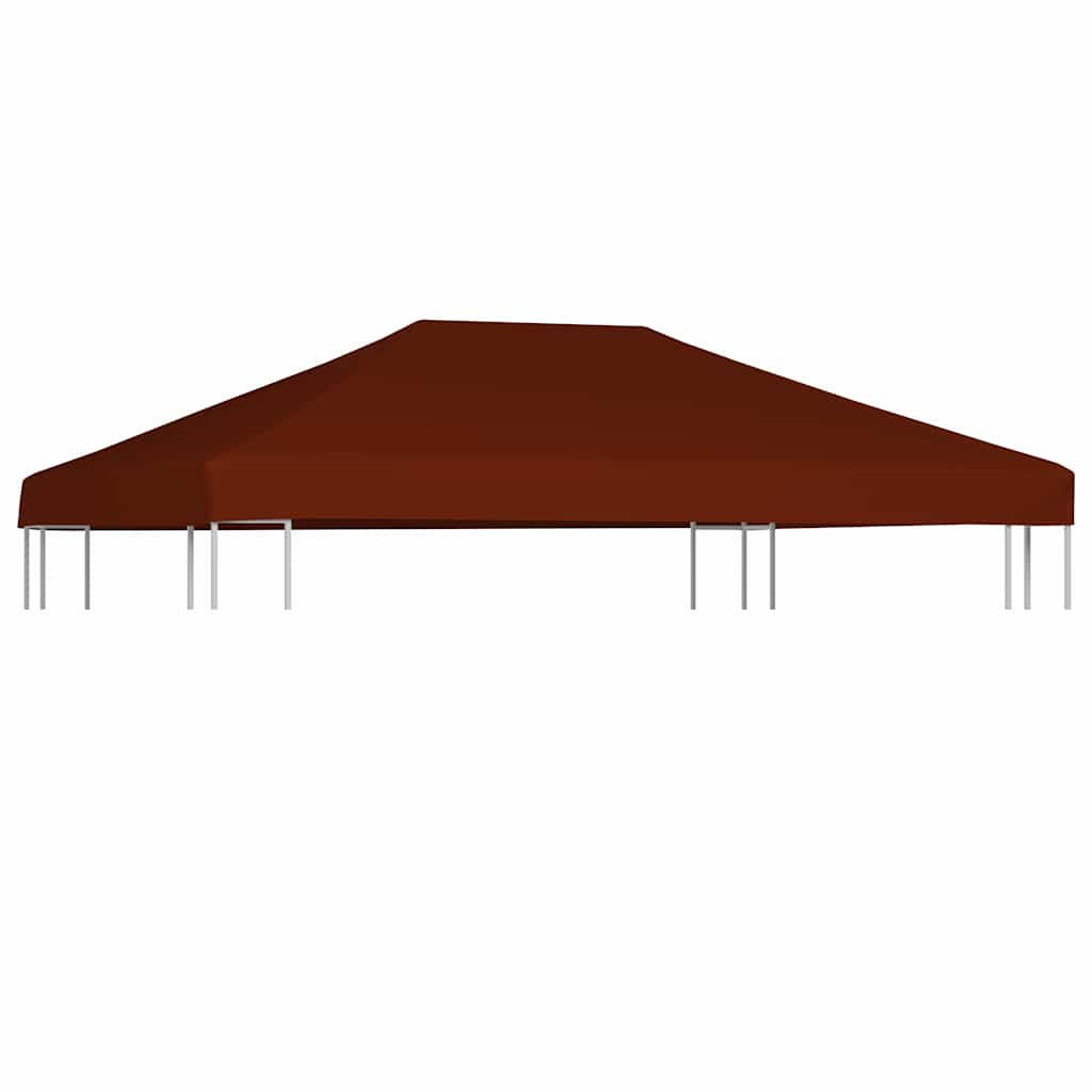 pavillontopdække 310 g/m² 3 x 4 m terracotta