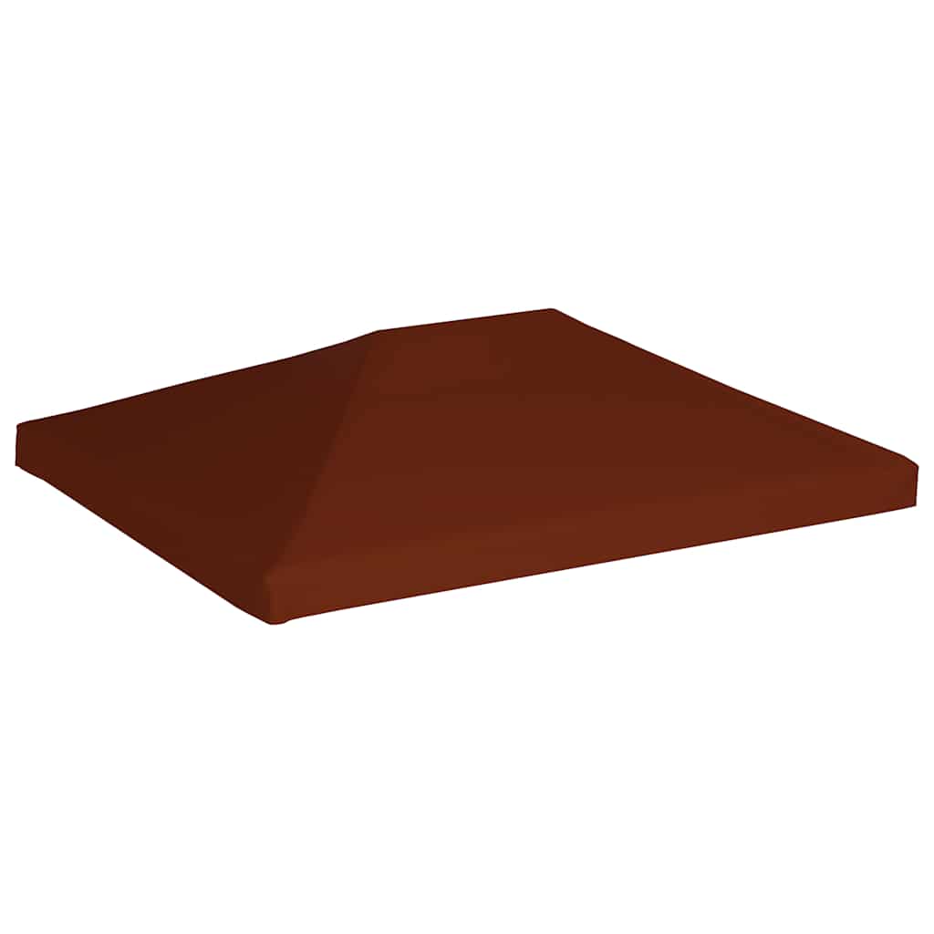 pavillontopdække 310 g/m² 3 x 4 m terracotta