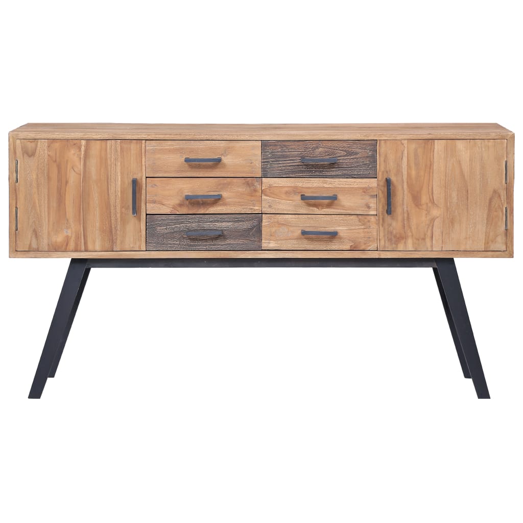 skænk 110x30x75 cm massivt teaktræ