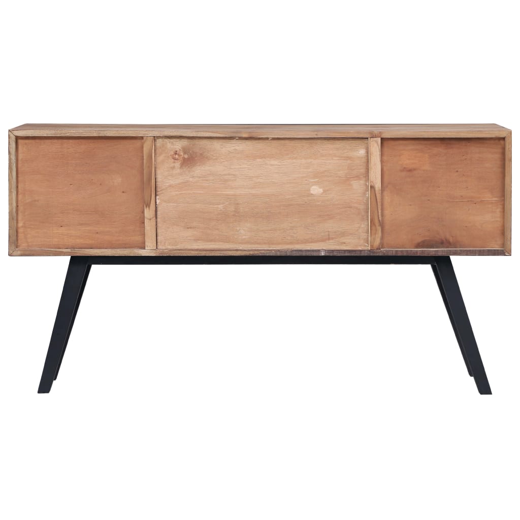 skænk 110x30x75 cm massivt teaktræ