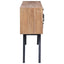 skænk 110x30x75 cm massivt teaktræ