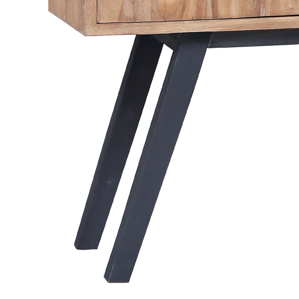 skænk 110x30x75 cm massivt teaktræ