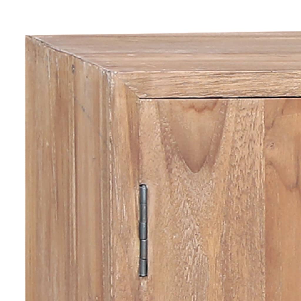 skænk 110x30x75 cm massivt teaktræ