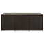 opbevaringskasse til haven 180x90x70 cm polyrattan brun
