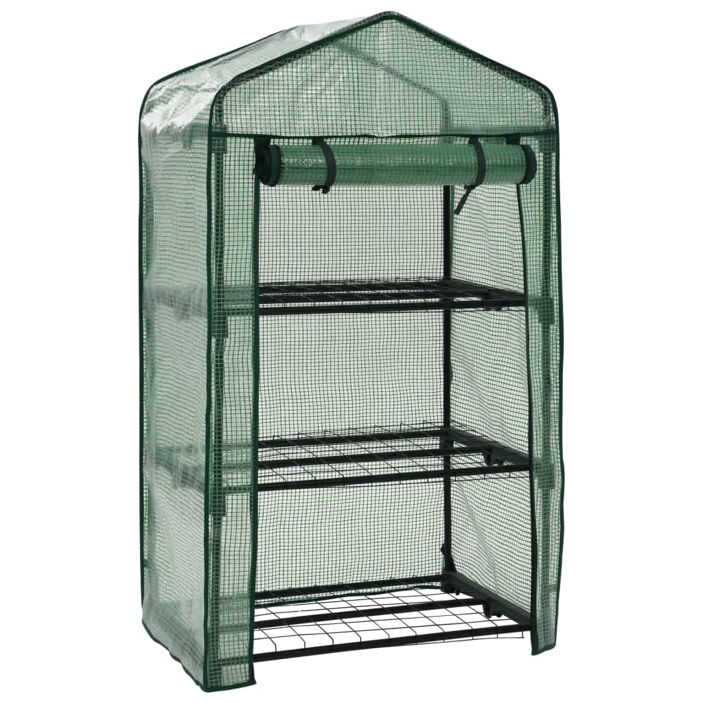 minidrivhus i 3 niveauer 69 x 49 x 125 cm