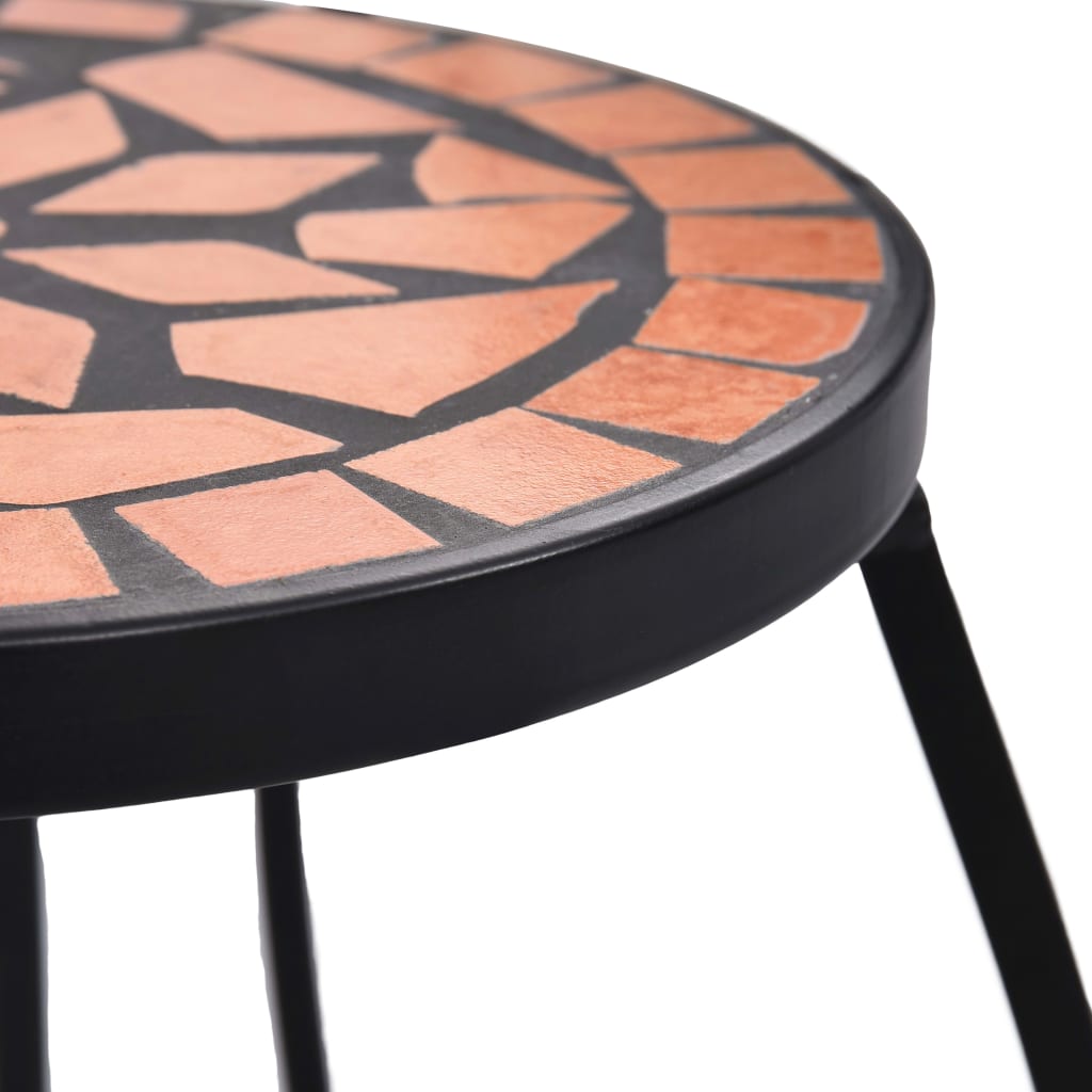 mosaikborde 3 stk. keramik terracottafarvet