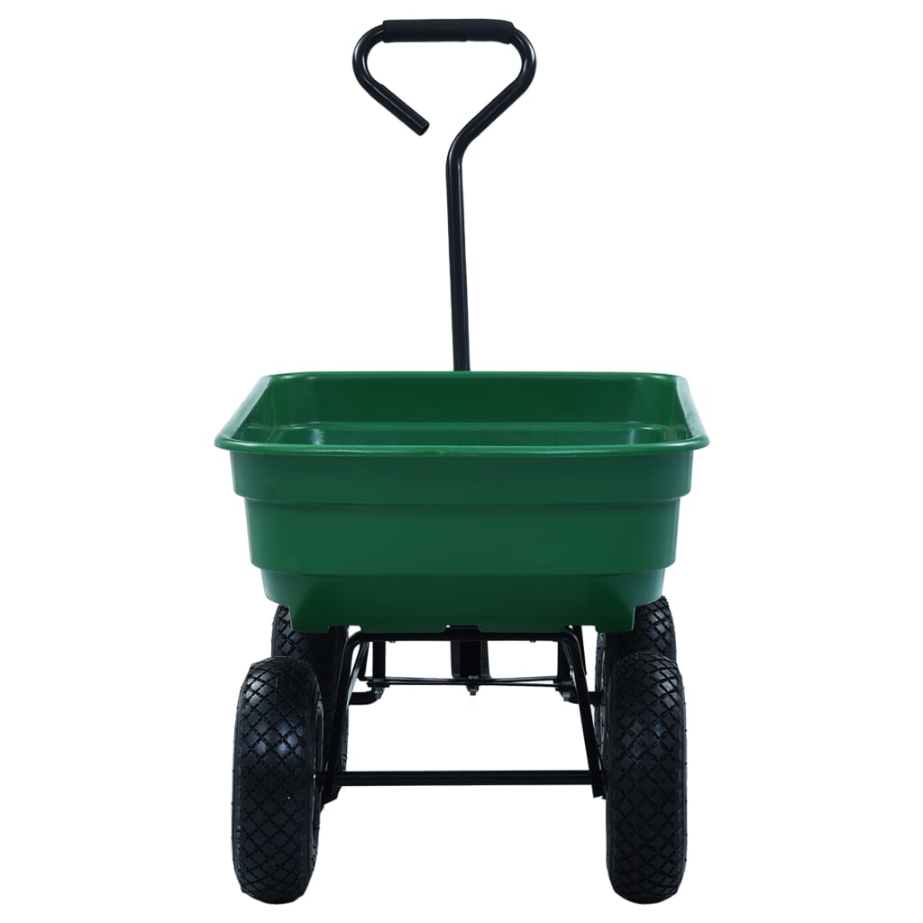vippelig havevogn 300 kg 75 l grøn
