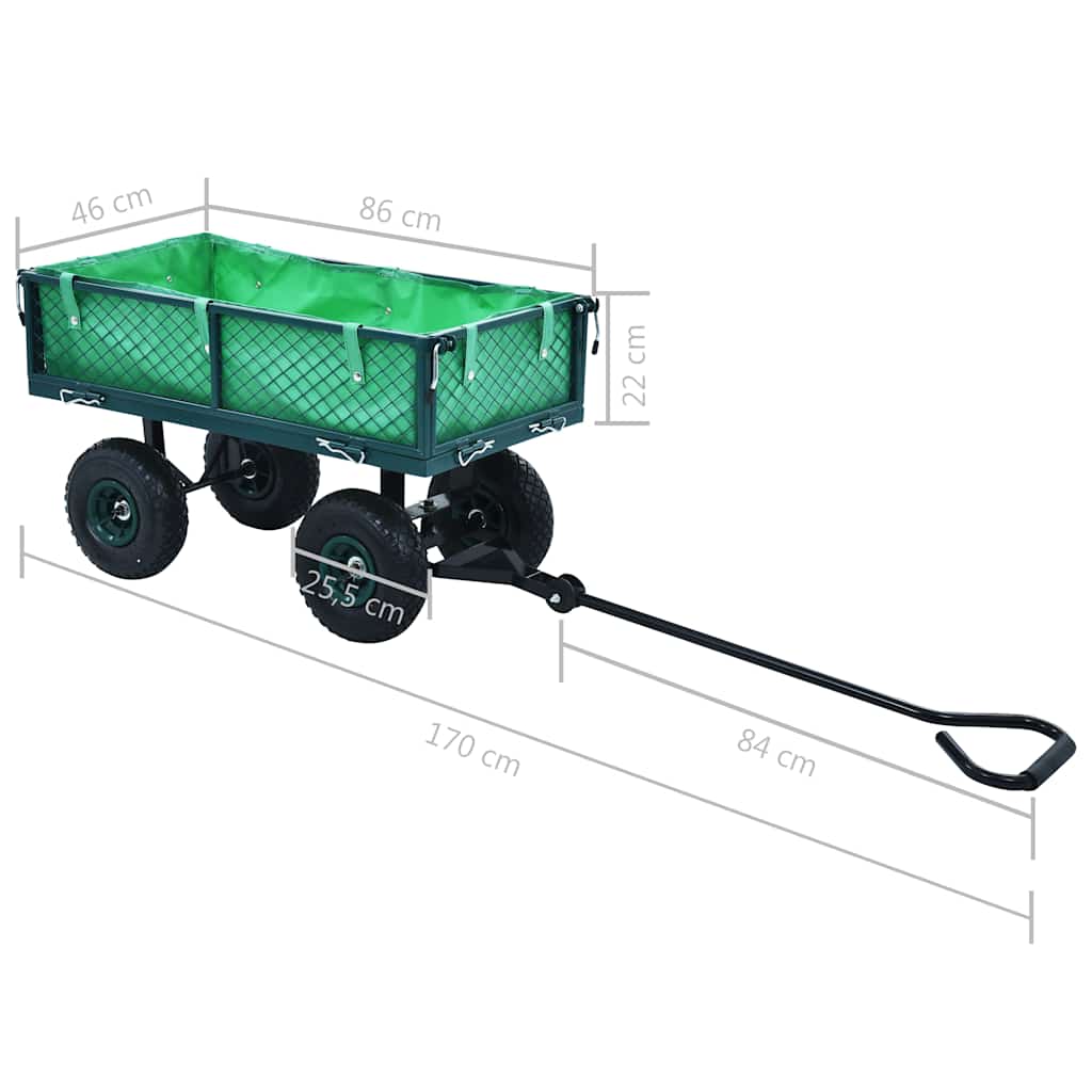 havevogn 250 kg grøn