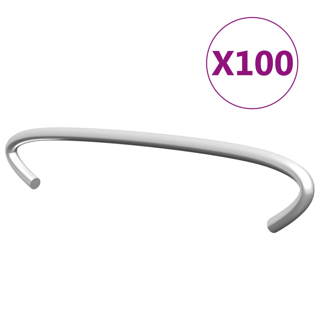 gabionkroge 100 stk. galvaniseret stål 10 cm