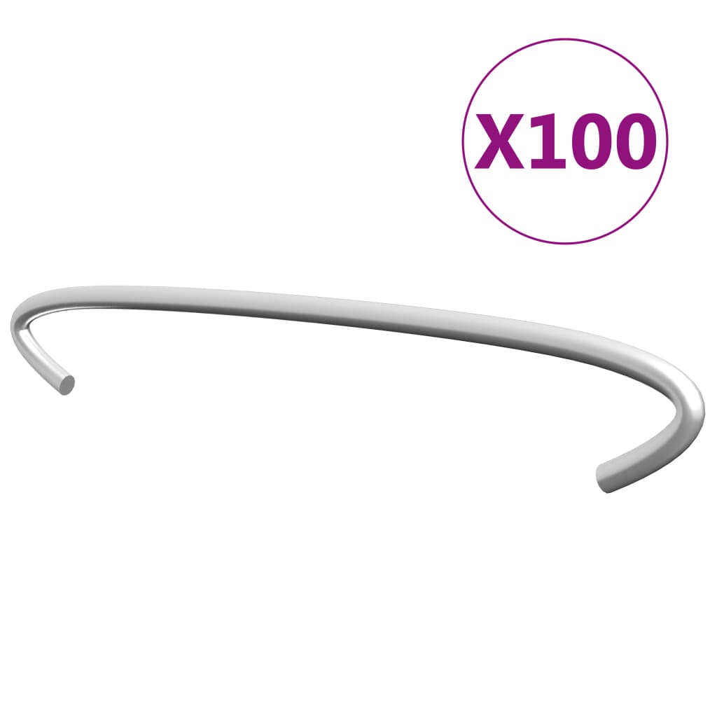 gabionkroge 100 stk. galvaniseret stål 15 cm