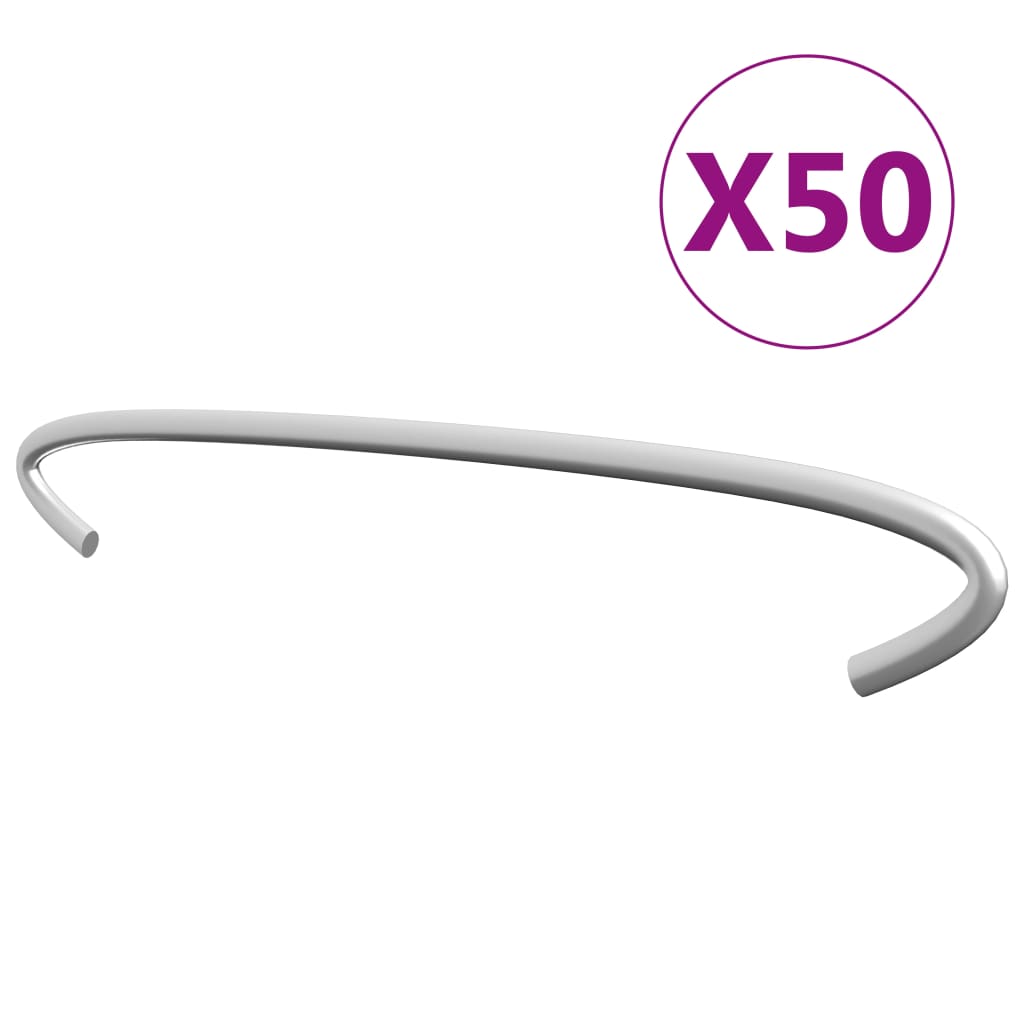 gabionkroge 50 stk. galvaniseret stål 20 cm
